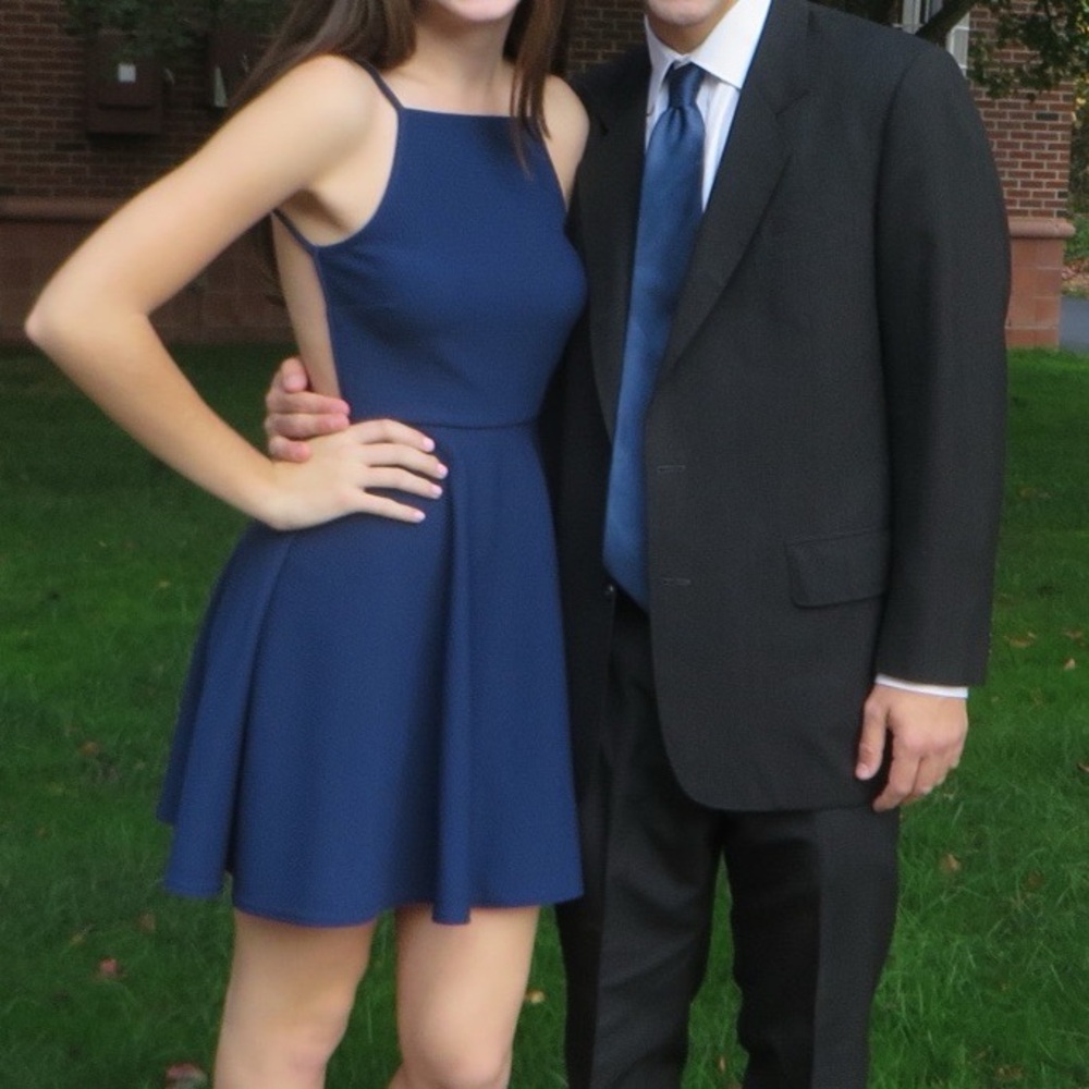 Navy Blue Skater Dress